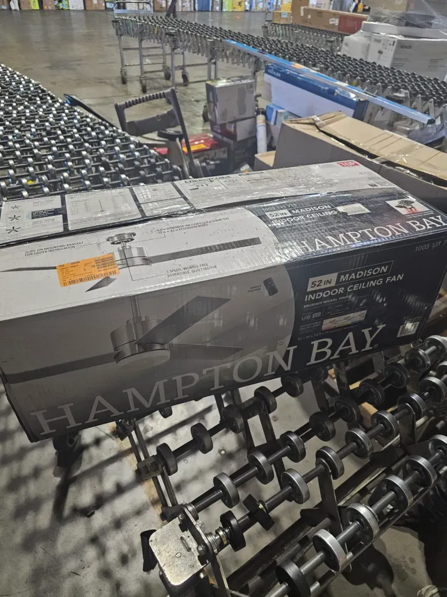 Madison 52 in. Indoor Brushed Nickel Ceiling Fan with Adjustable White Integrated LED with Remote Included - image 5