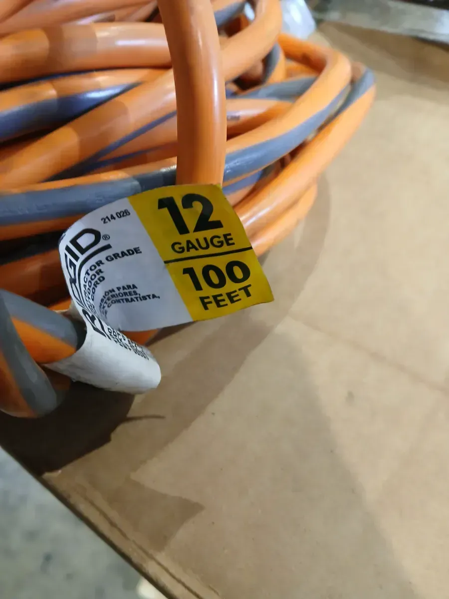 100 ft. 12/3 Medium Duty Cold Weather Indoor/Outdoor Extension Cord, Blue - image 4
