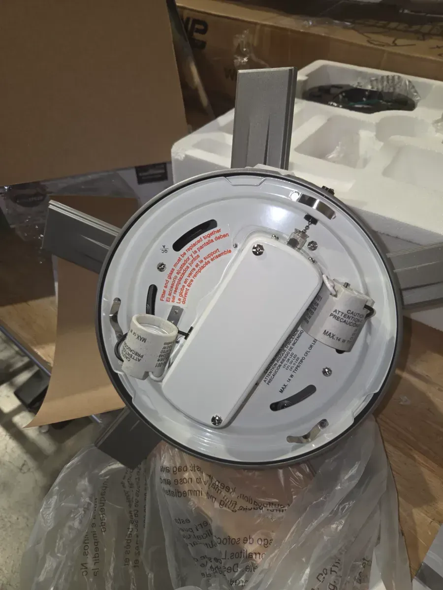 Channing 52 in. Hunter Express Indoor Matte Silver Ceiling Fan with Light Kit Included - image 6