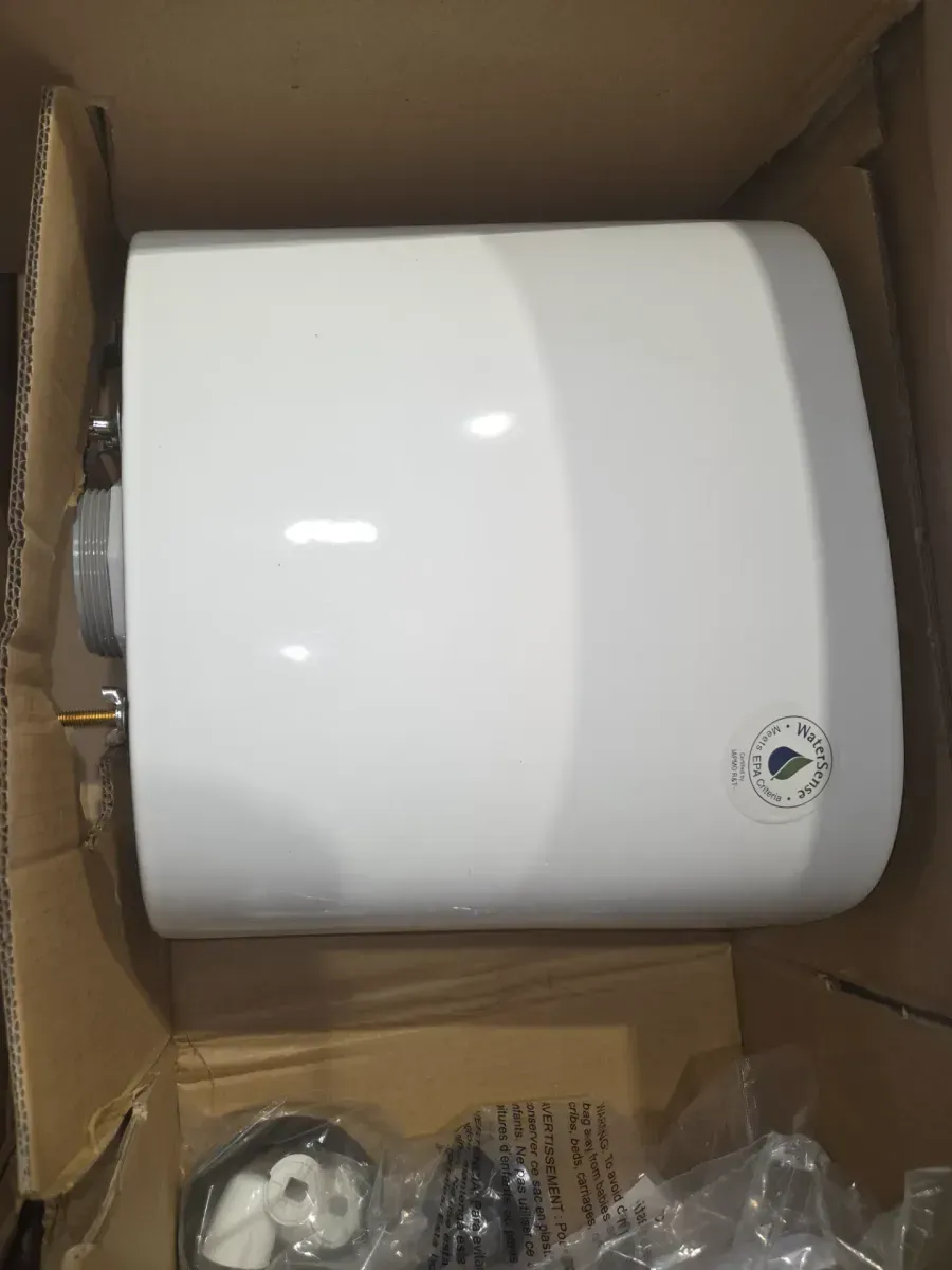 12 in. Rough In 2-Piece 1.1 GPF/1.6 GPF Dual Flush Elongated Toilet in White, Seat Included - image 2