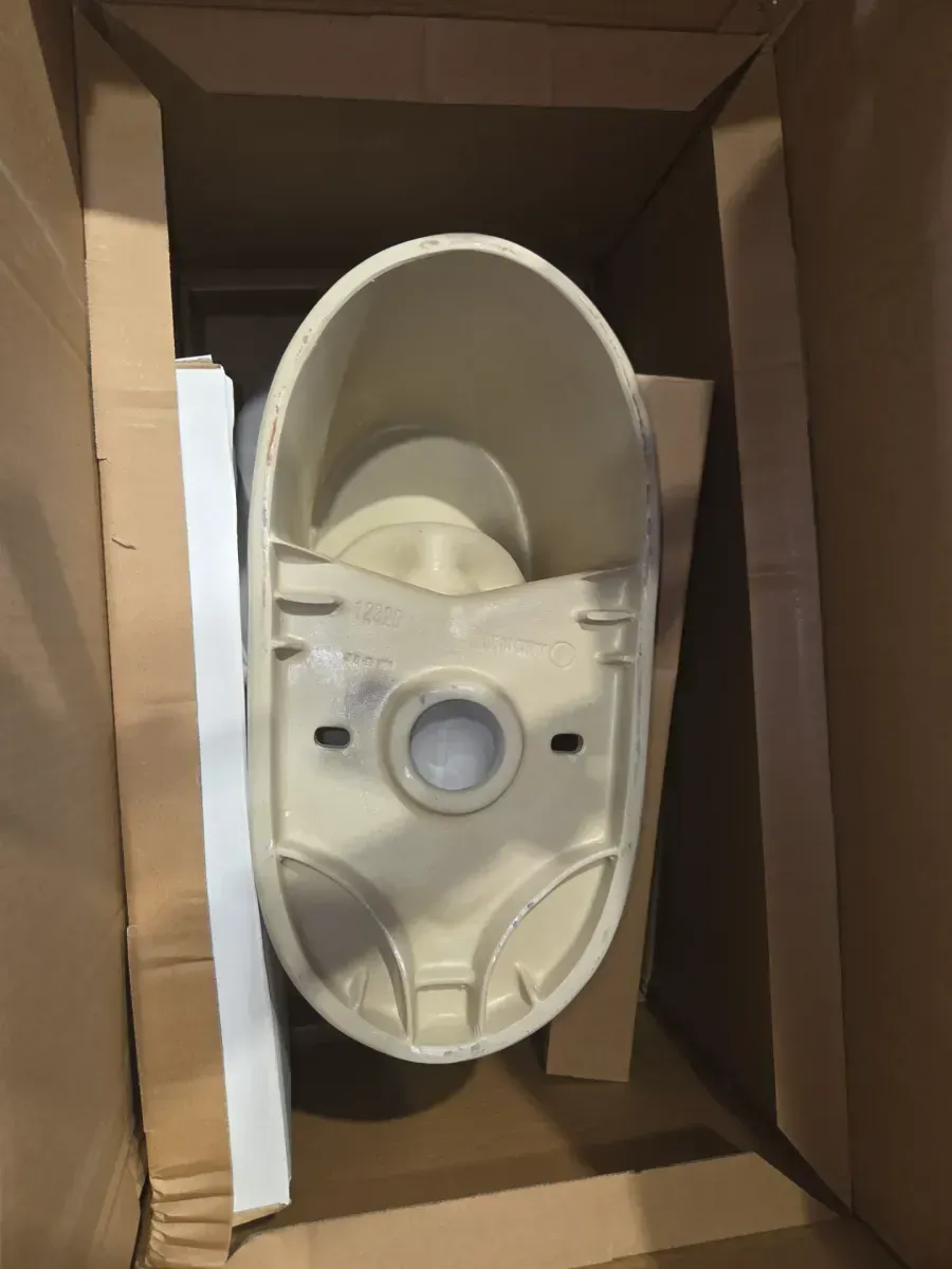 12 in. Rough In 2-Piece 1.1 GPF/1.6 GPF Dual Flush Elongated Toilet in White, Seat Included - image 3