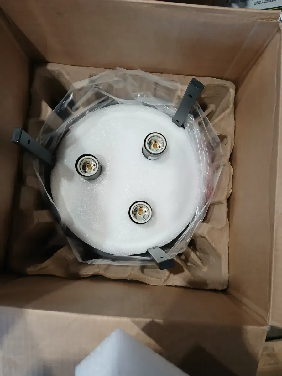 Huxley 11.9 in. 3-Light Dark Bronze Flush Mount Ceiling Light with Clear Glass Shade - image 4