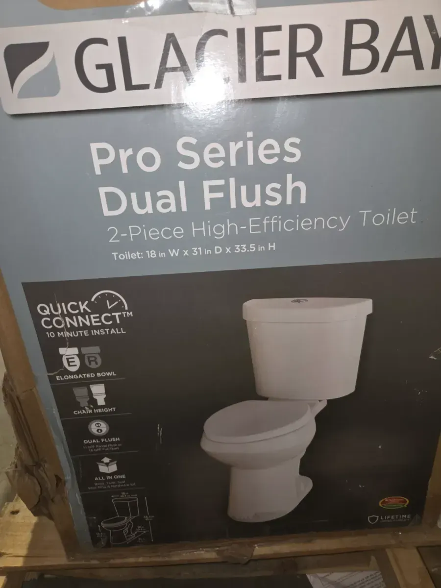 12 in. Rough In 2-Piece 1.1 GPF/1.6 GPF Dual Flush Elongated Toilet in White, Seat Included - image 7