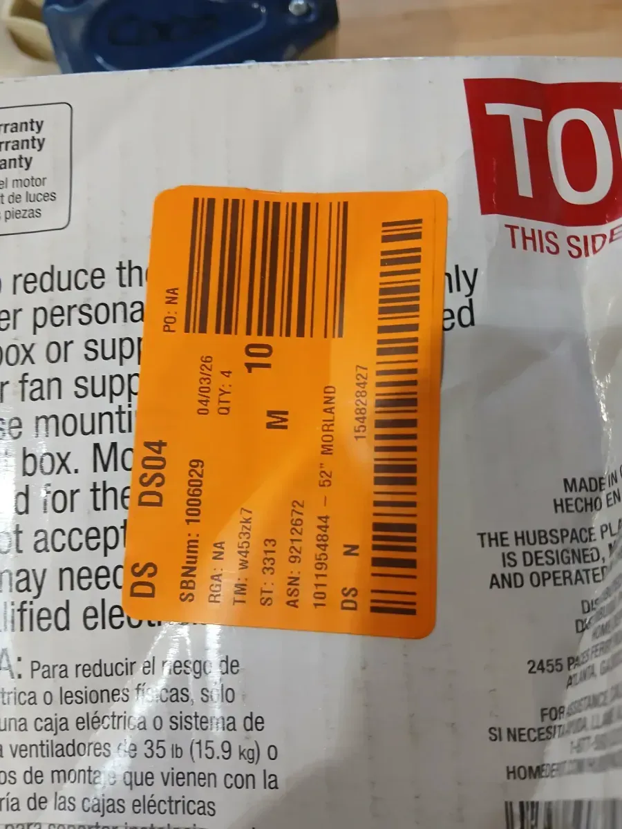 Morland 52 in. Smart Indoor/Covered Outdoor Matte Black Ceiling Fan with Remote and Integrated LED Powered by Hubspace - image 2