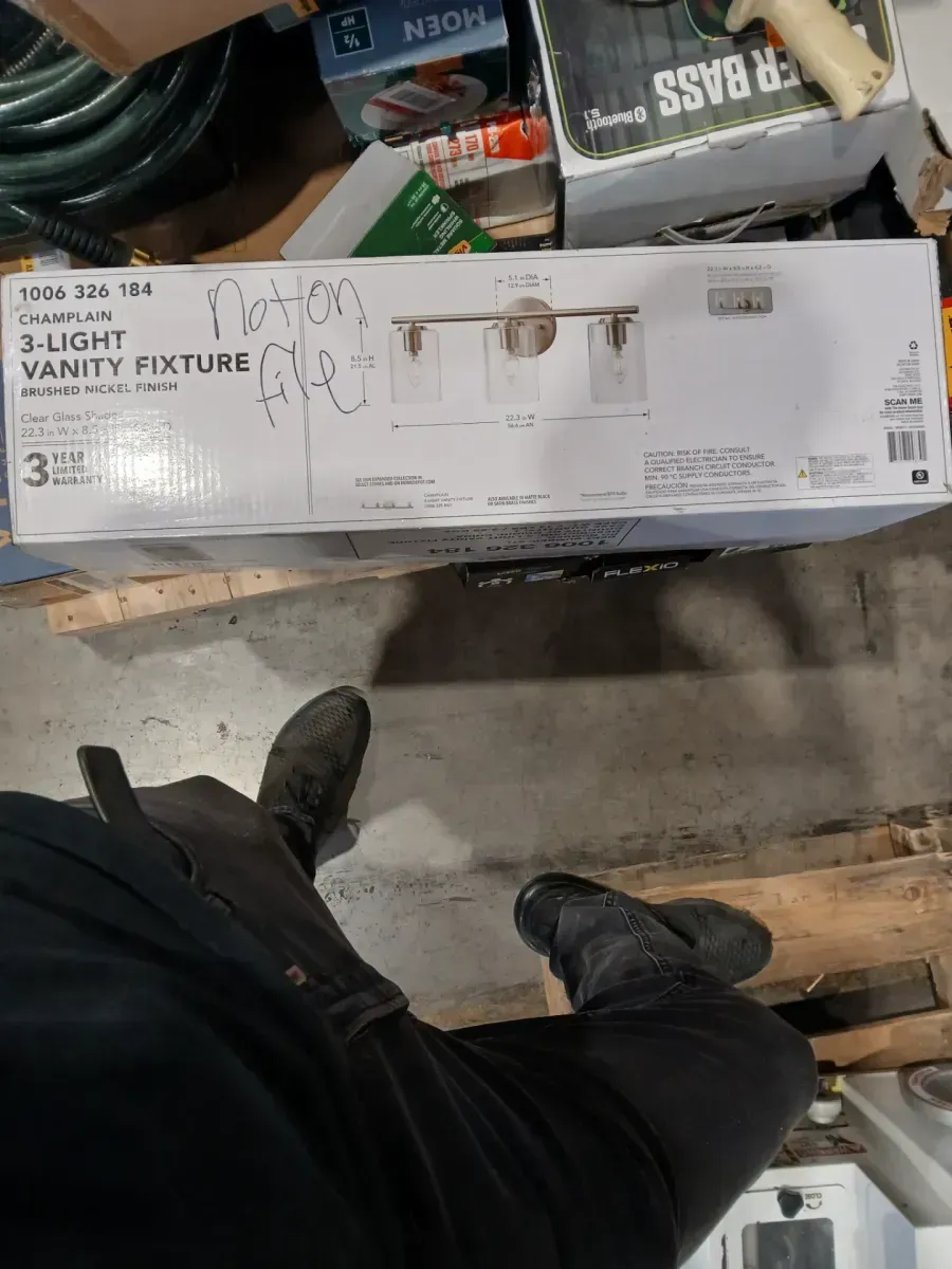 Champlain 22.375 in. 3-Light Brushed Nickel Modern Bathroom Vanity Light with Clear Glass Shades - image 2