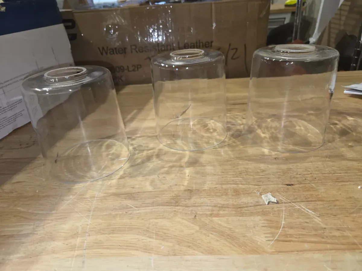 Erta 24 in. 3-Light Champagne Bronze Bathroom Vanity Light with Clear Glass Shades - image 2