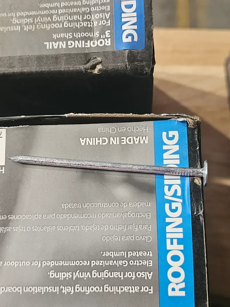 Huttig-Grip 3" Smooth Shank Electro Galvanized Roofing Nails (3-Pack of 7 lb Boxes) - image 1