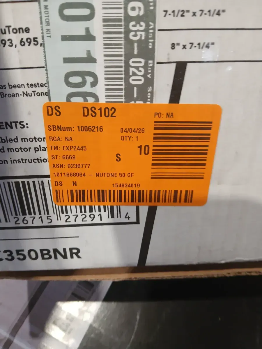 Genuine Replacement Motor Wheel for 696N Ventilation Fan, 50CFM, 4.0 Sones - image 4