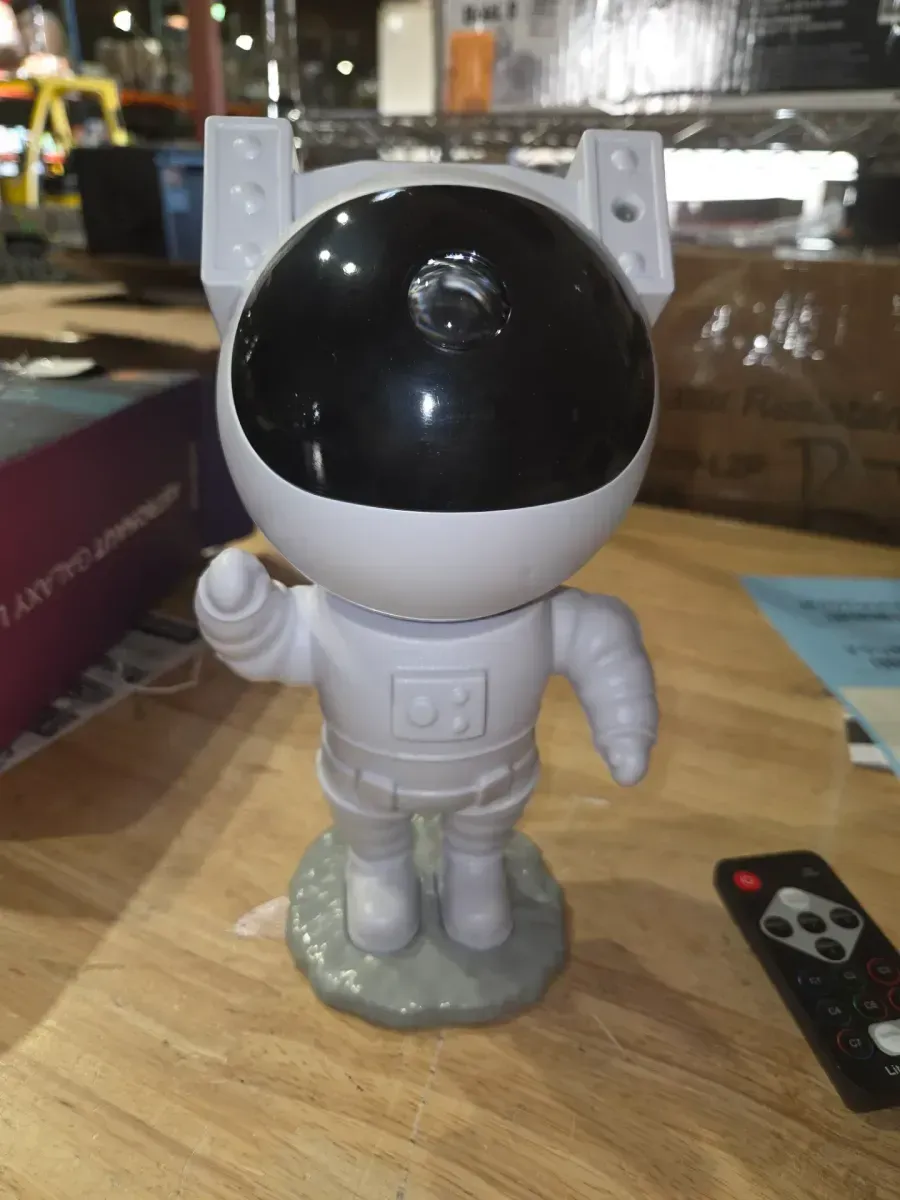 Unbranded 9.25 in. Sound React Multi-Color Integrated T10 1W LED Astronaut Galaxy Night Light - image 2