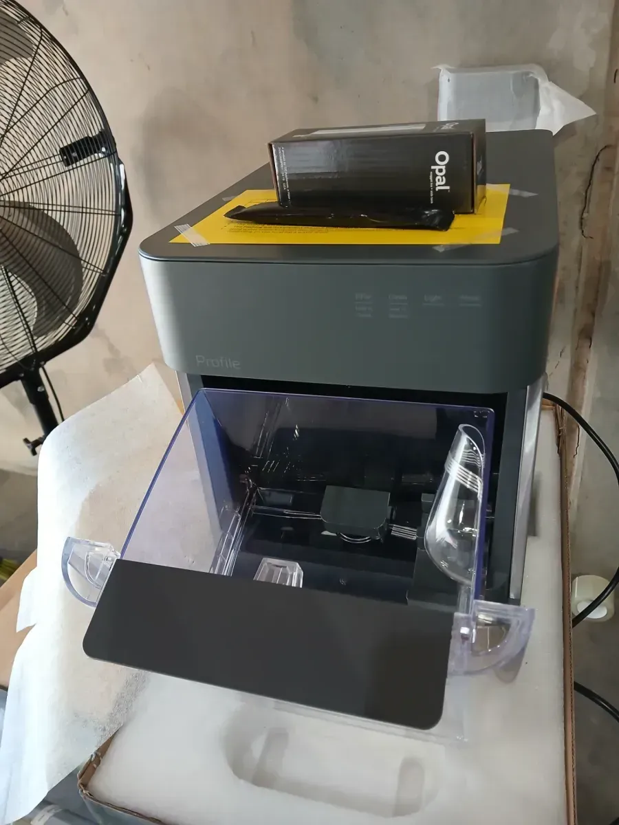 Profile Opal 38lbs. 13.5in. Daily Nugget Portable Ice Maker w/ Wi-Fi and Auto Ice Level Control - Stainless Steel Finish - image 4