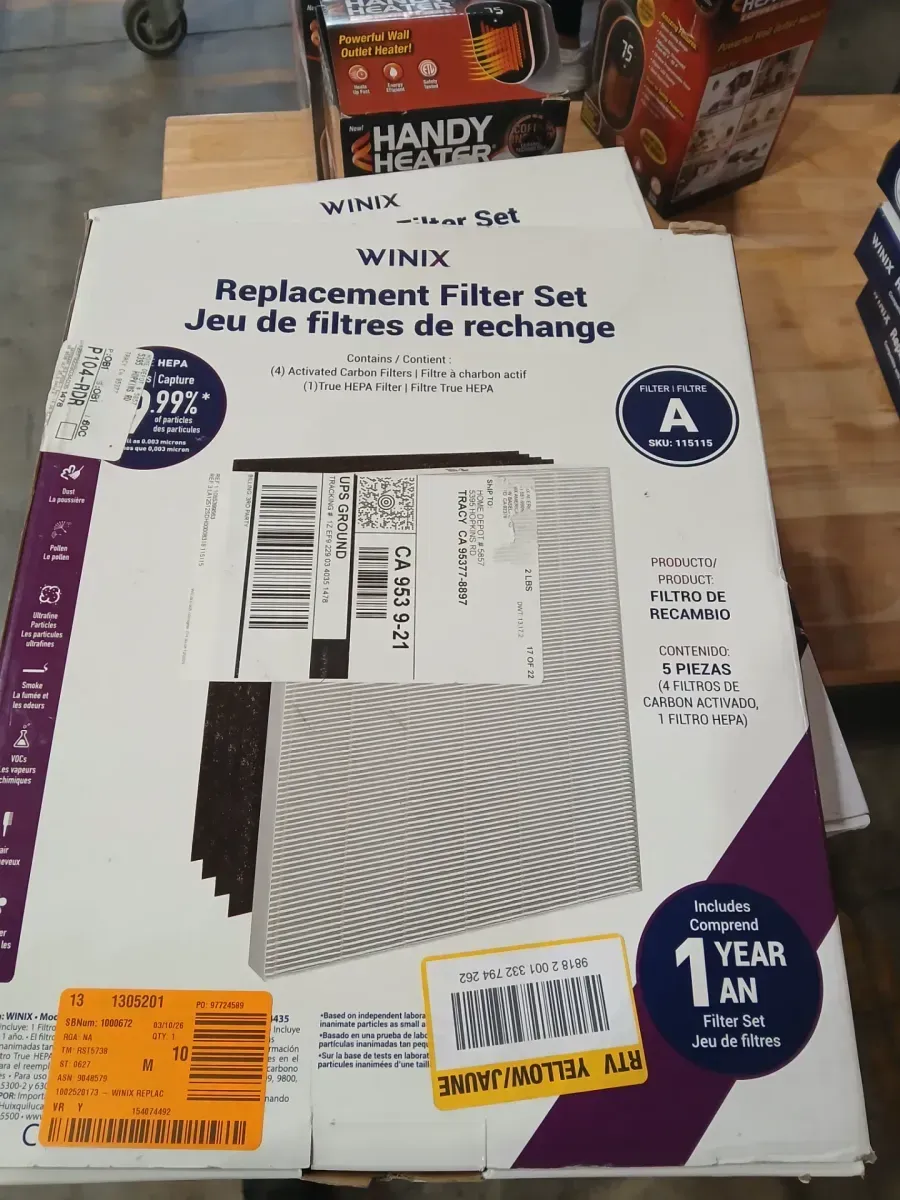 ***pack of 5 True HEPA + 4 Filter Activated Carbon Replacement Filter A - image 2