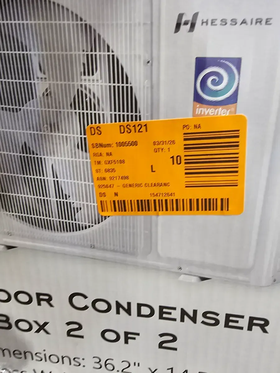 Hessaire 12,000 BTU 1 Ton Ductless Mini-Split Air Conditioner and Heat Pump - image 8