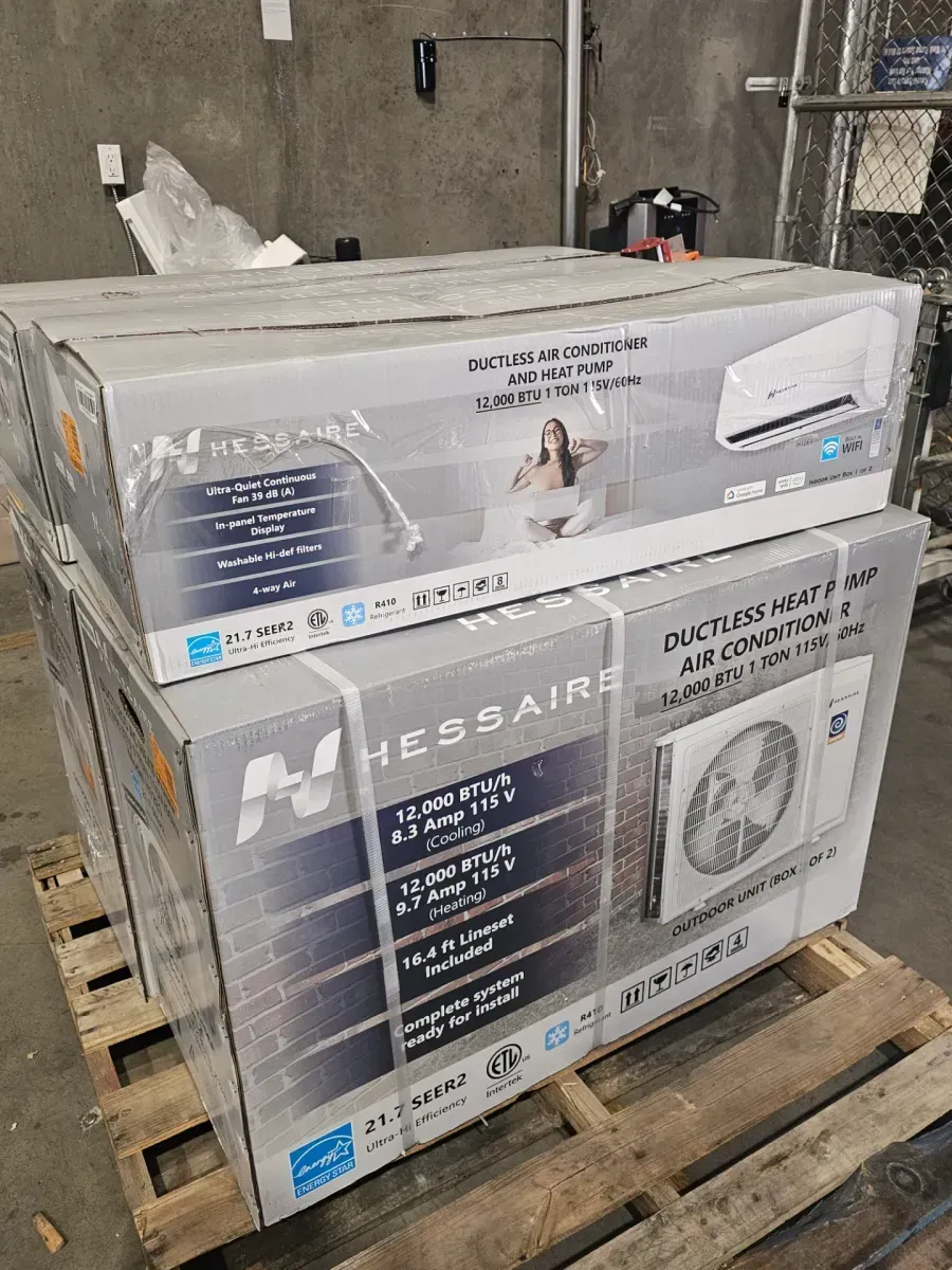 DIY 22 SEER2 12,000 BTU Wi-Fi 1-Ton Ductless Mini Split Air Conditioner and Heat Pump Variable Speed Inverter-115-Volt - image 6