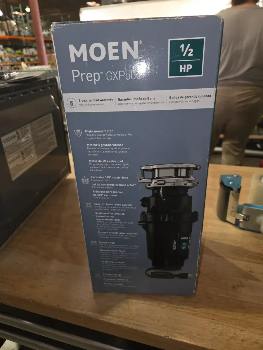 Prep Series 1/2 HP Continuous Feed Garbage Disposal with Power Cord and Universal Mount - image 5