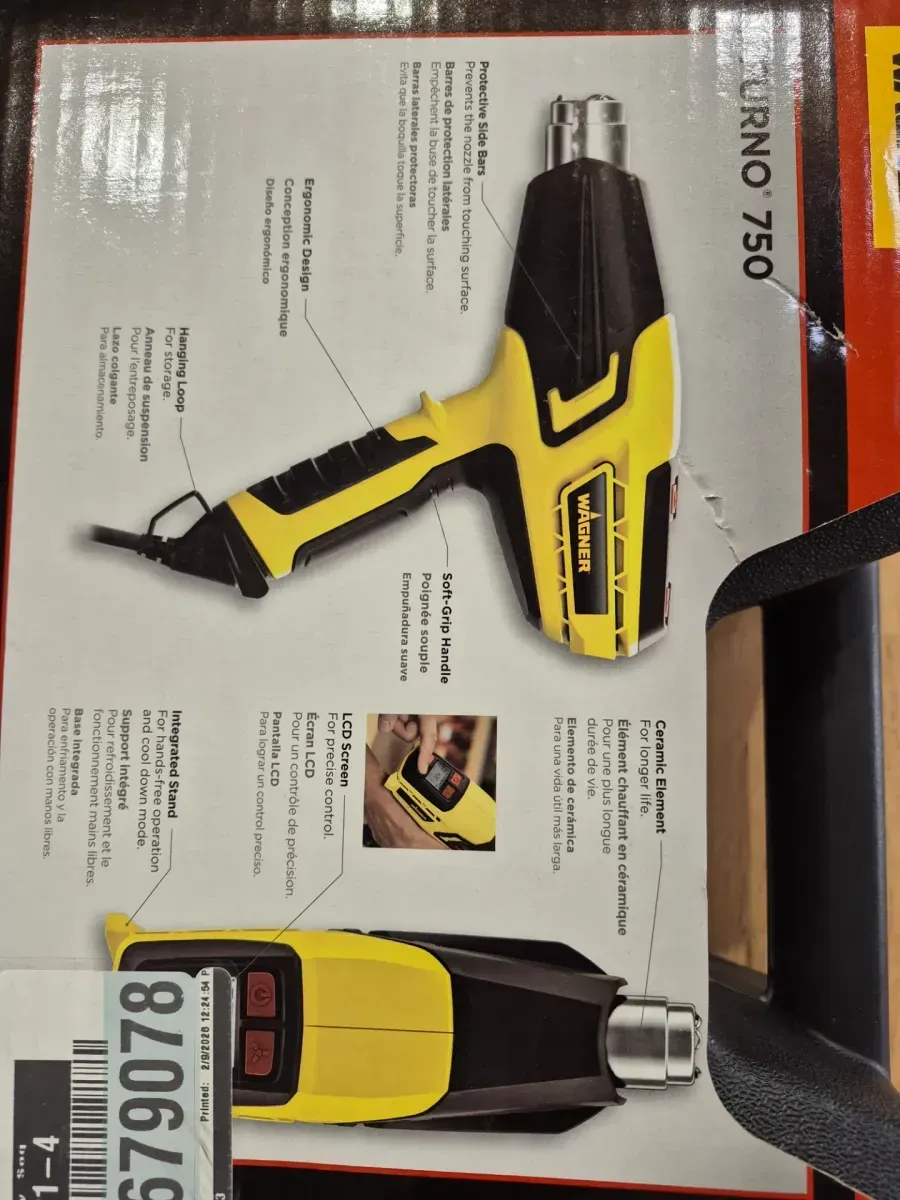 Furno 750 Variable Temperature Corded Heat Gun with LCD Display - image 4