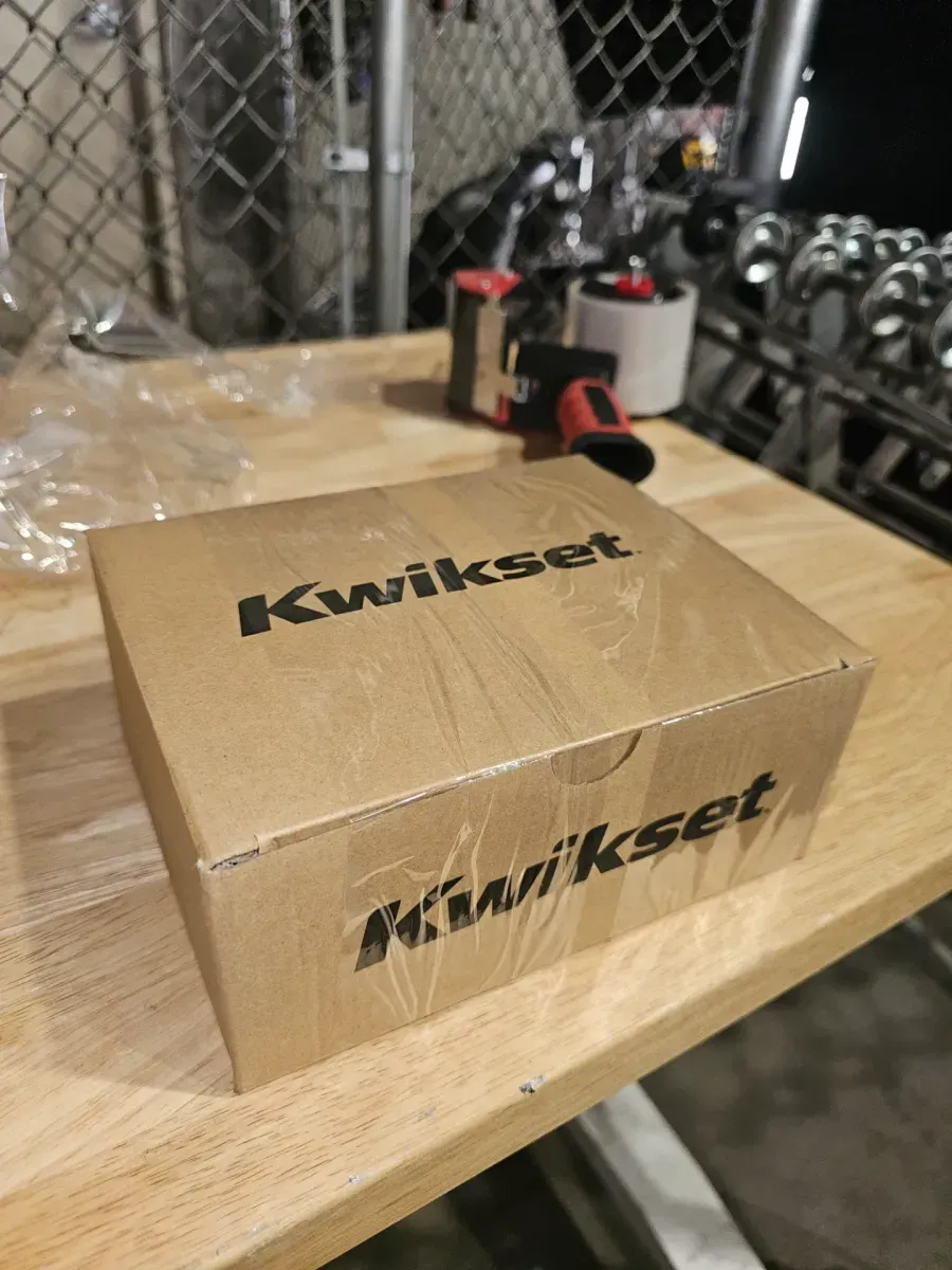 Breton Square Satin Nickel Keyed Entry Door Handle Featuring SmartKey Technology and Microban - image 4