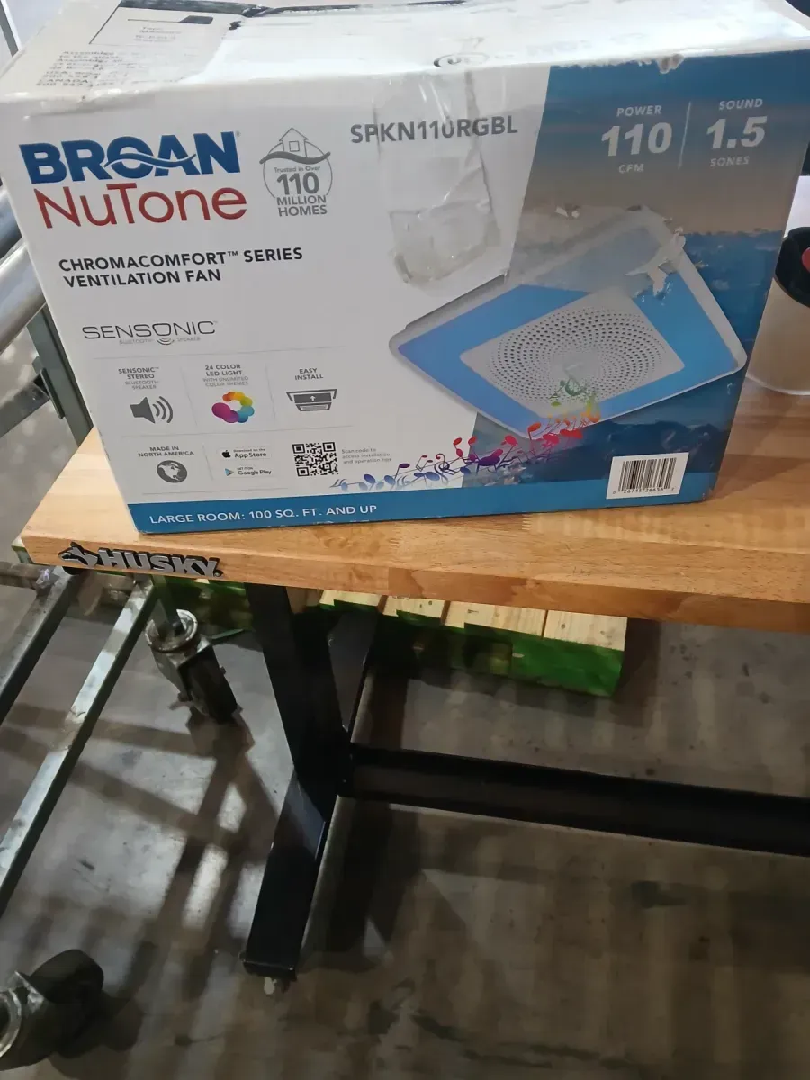 Bathroom Exhaust Fan with Bluetooth Speaker and Multi-Color LED Light - image 3