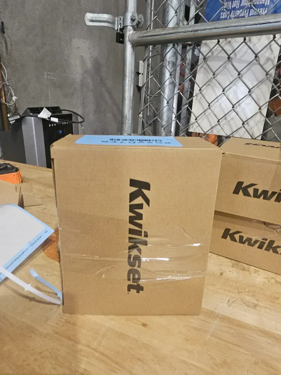 Breton Square Satin Nickel Keyed Entry Door Handle Featuring SmartKey Technology and Microban - image 5