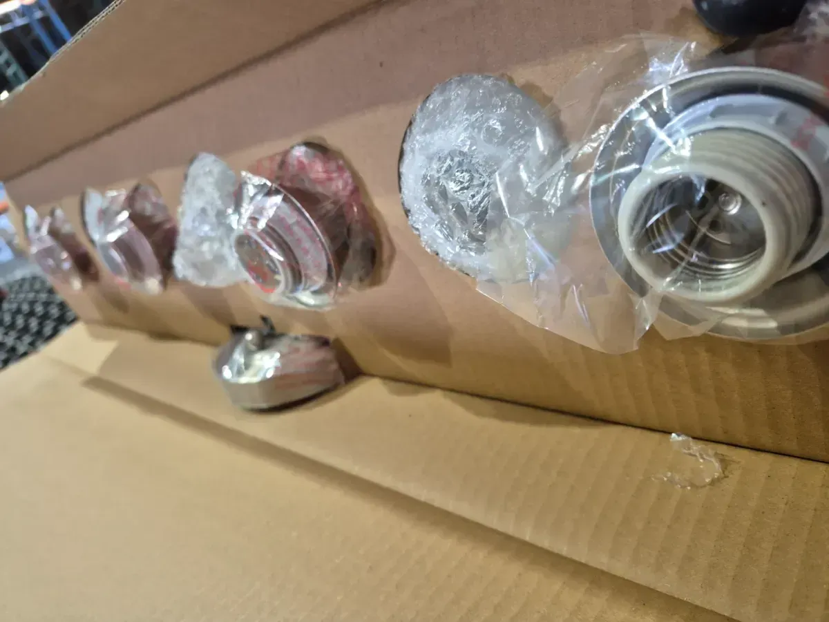 Olgelthorpe 29.8 in. 4-Light Brushed Nickel Bathroom Vanity Light Fixture with Bell Shaped Frosted Glass Shades - image 6