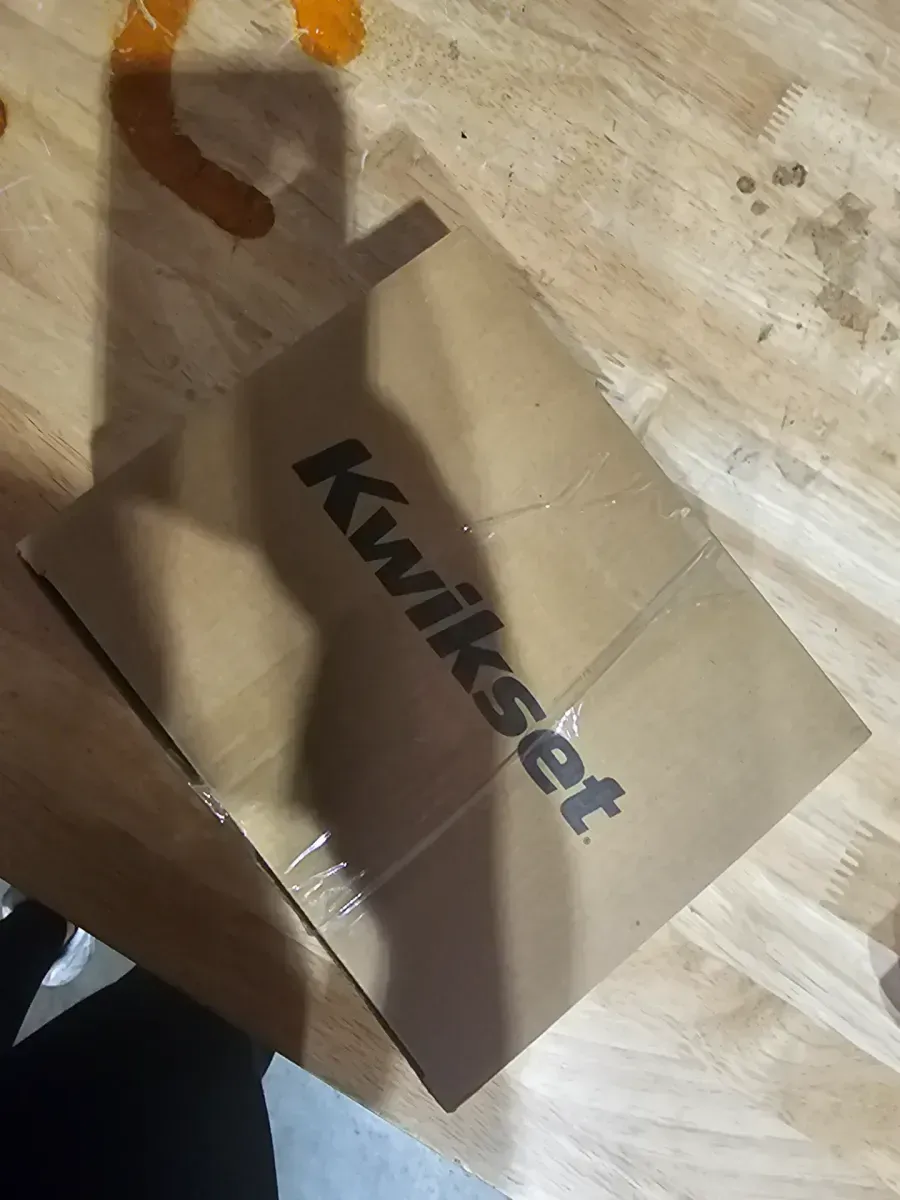 Breton Square Satin Nickel Keyed Entry Door Handle Featuring SmartKey Technology and Microban - image 3