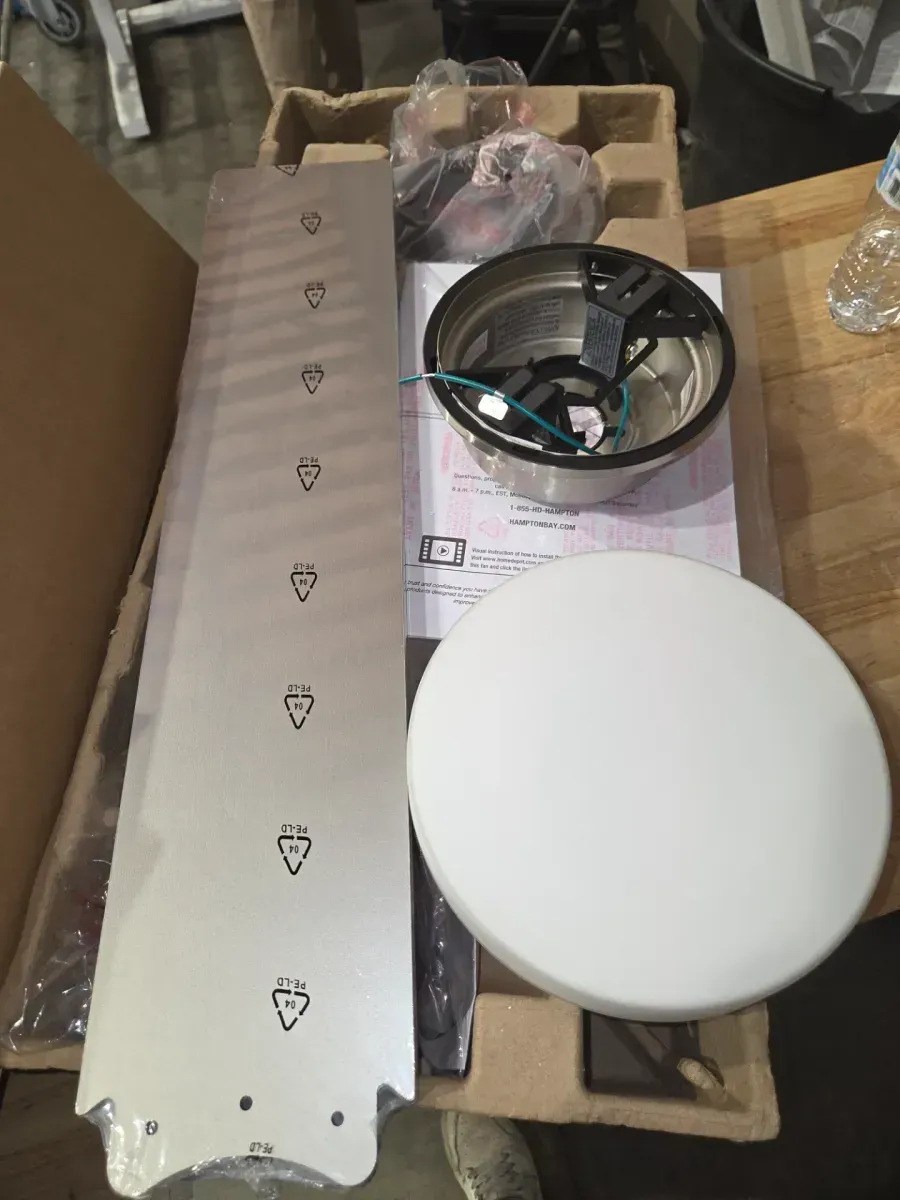 Madison 52 in. Indoor Brushed Nickel Ceiling Fan with Adjustable White Integrated LED with Remote Included - image 3