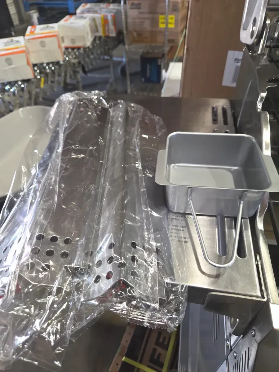 2 Burner Stainless Steel Propane Gas Grill with Folding Side Shelves - image 5