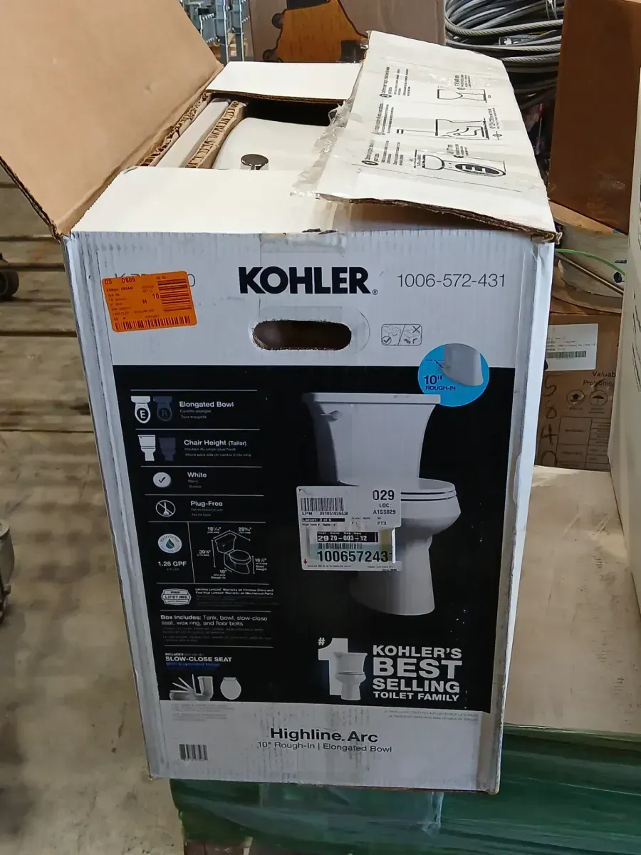 Pure Wash E580 Electric Bidet Seat and Highline Arc 10 in. Toilet with Soft Close Seat Combo - image 3