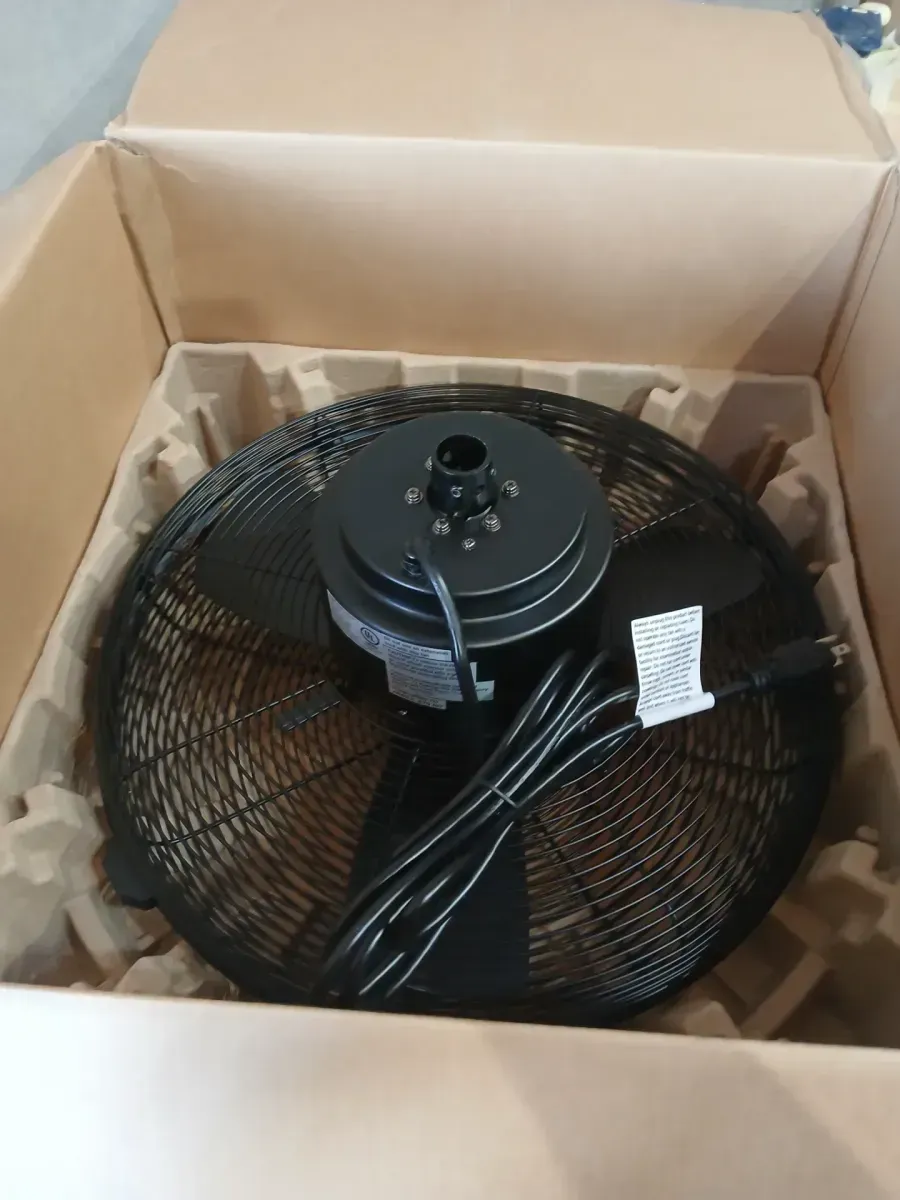 Conyer 20 in. Indoor/Wet Outdoor 3-Speed Anywhere Fan Matte Black with Convenient Hanging Hook - image 3