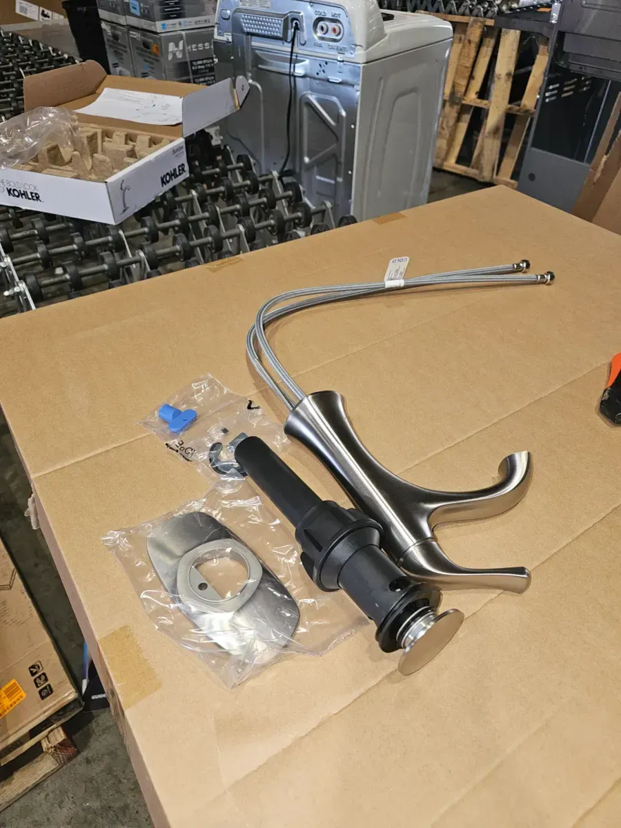 Sundae Single Handle Single Hole Bathroom Faucet in Vibrant Brushed Nickel - image 3