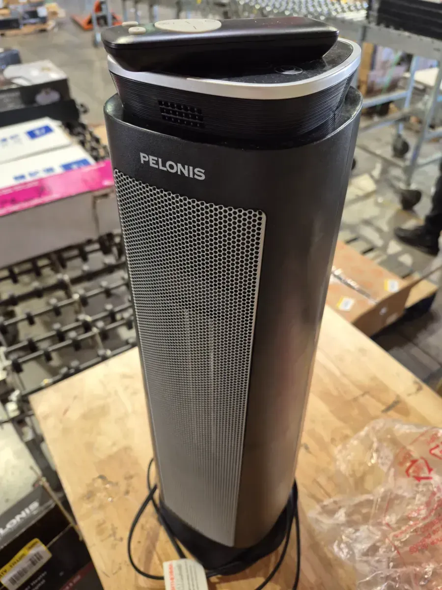 Pelonis 1500-Watt 23 in. Digital Tower Indoor Ceramic Heater Quiet Operation w/ Safety Overheat Protection and Fan Mode in Black (1500-Watt 23 in. Digital Tower Ceramic Heater and 1500-Watt Oil-Filled Radiant Electric Space Heater Combo) - image 4