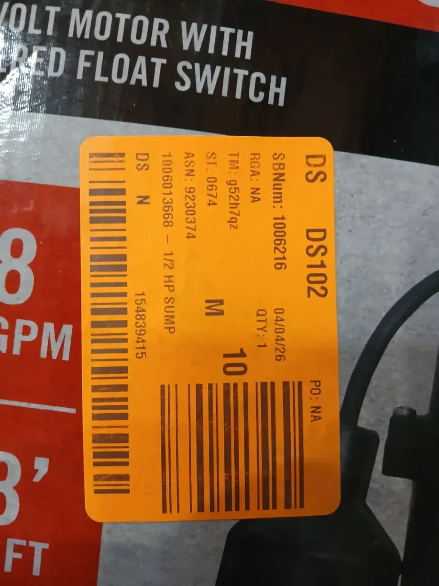 1/2 HP Aluminum Submersible Sump Pump Tether Switch - image 2