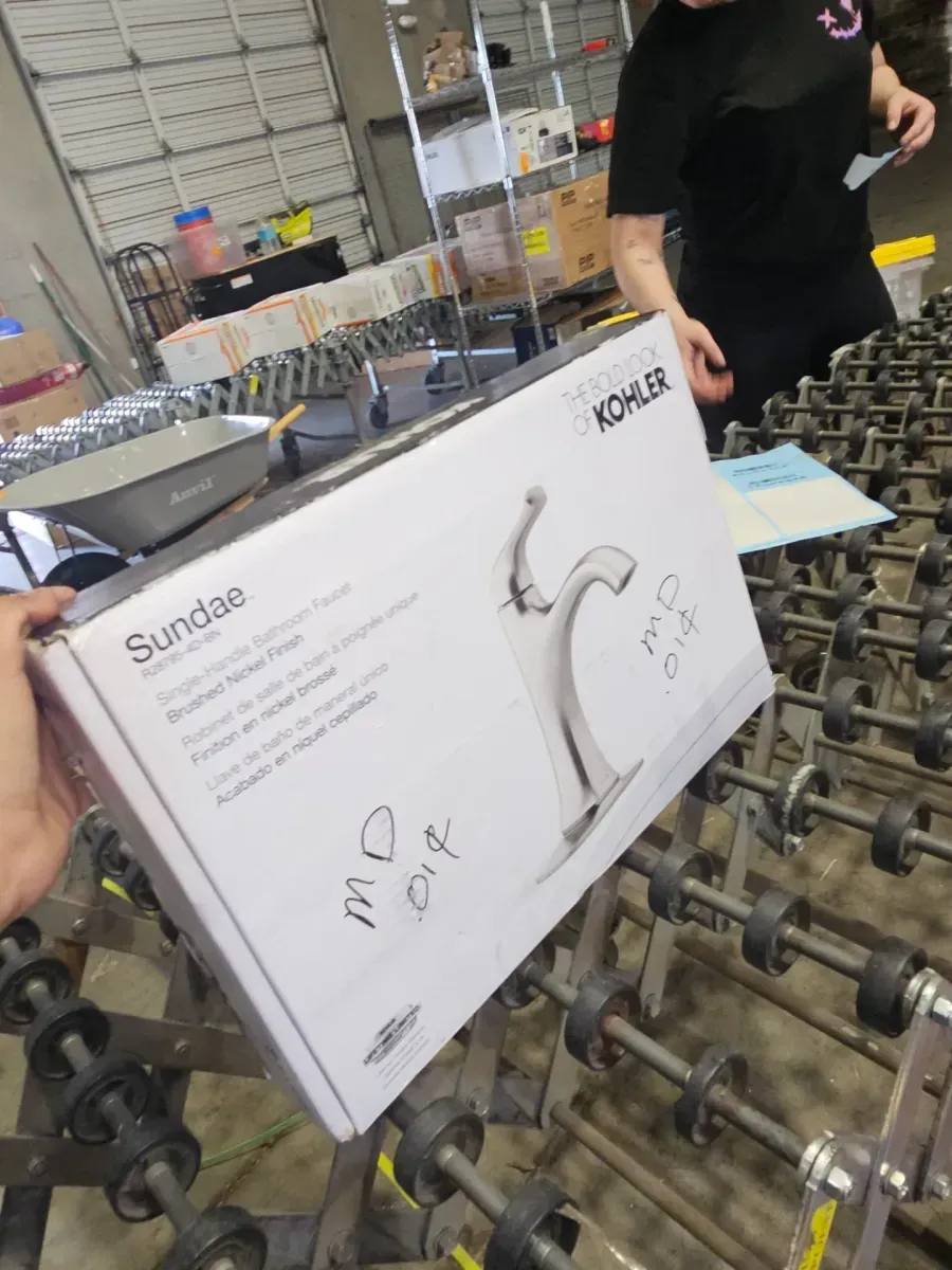 Sundae Single Handle Single Hole Bathroom Faucet in Vibrant Brushed Nickel - image 5