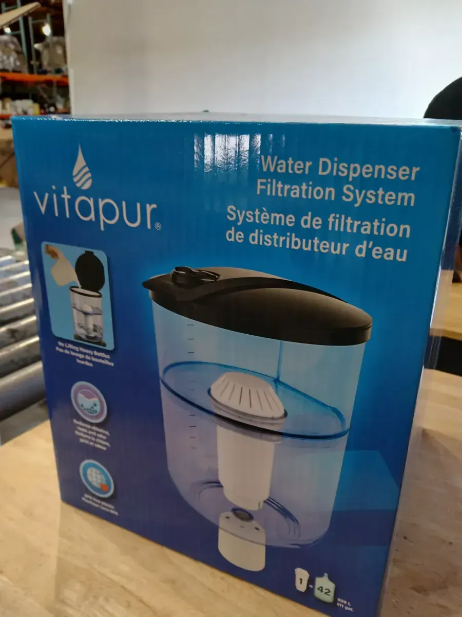 Water Filtration System with Water Filter Cartridge for Top Load Water Cooler or Water Dispensers in Black - image 3