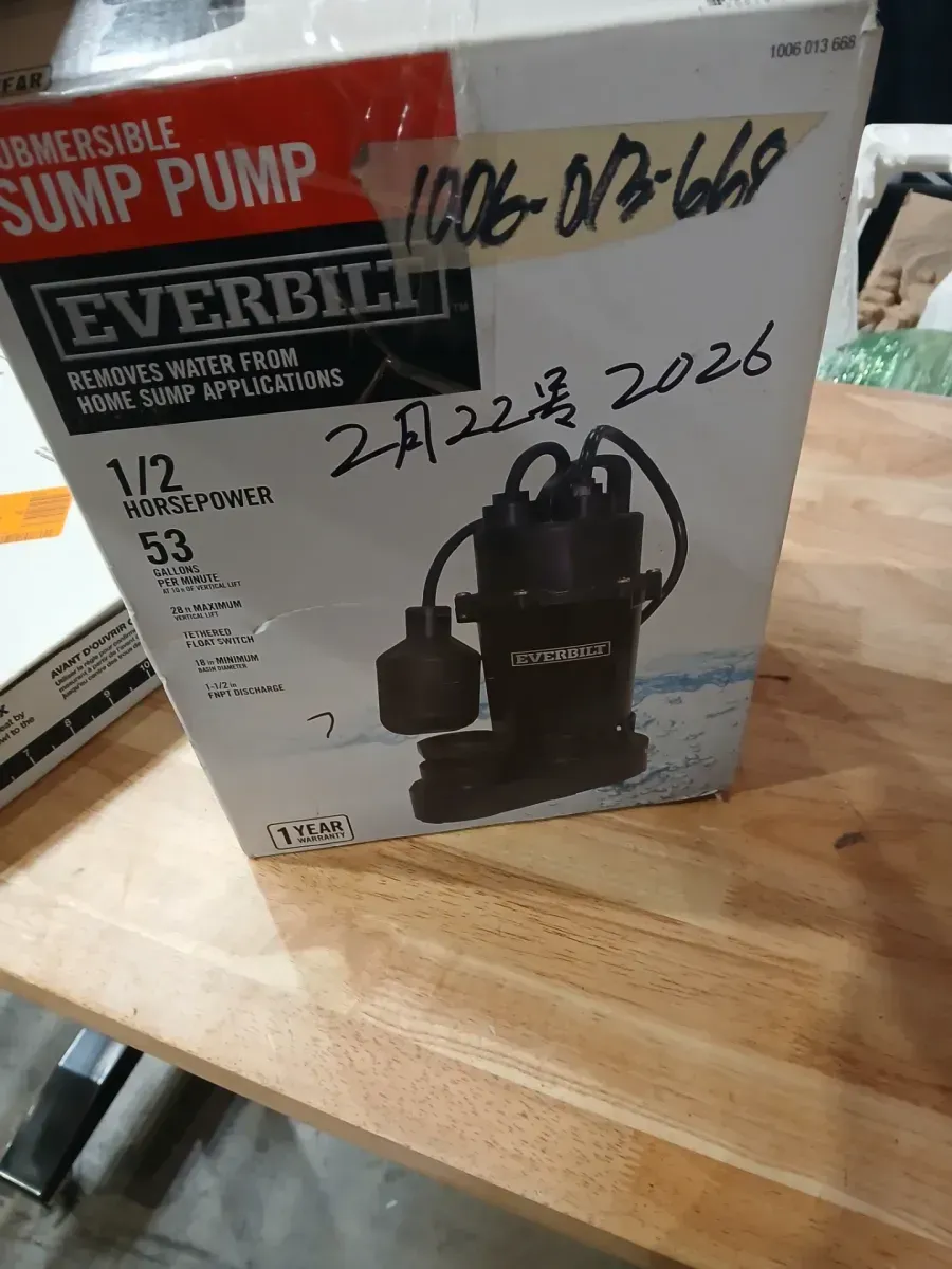 1/2 HP Aluminum Submersible Sump Pump Tether Switch - image 2