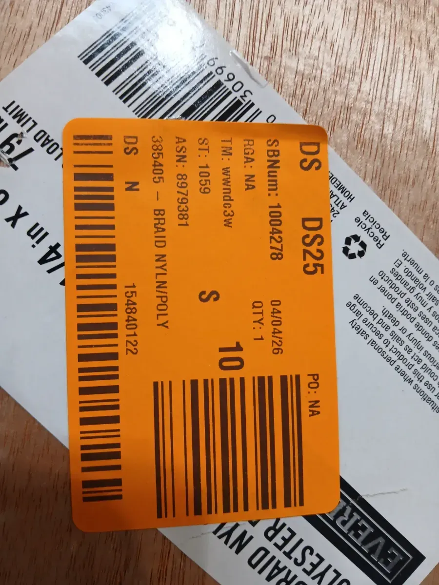 1/4 in. x 800 ft. White Solid Braided Nylon Rope - image 2