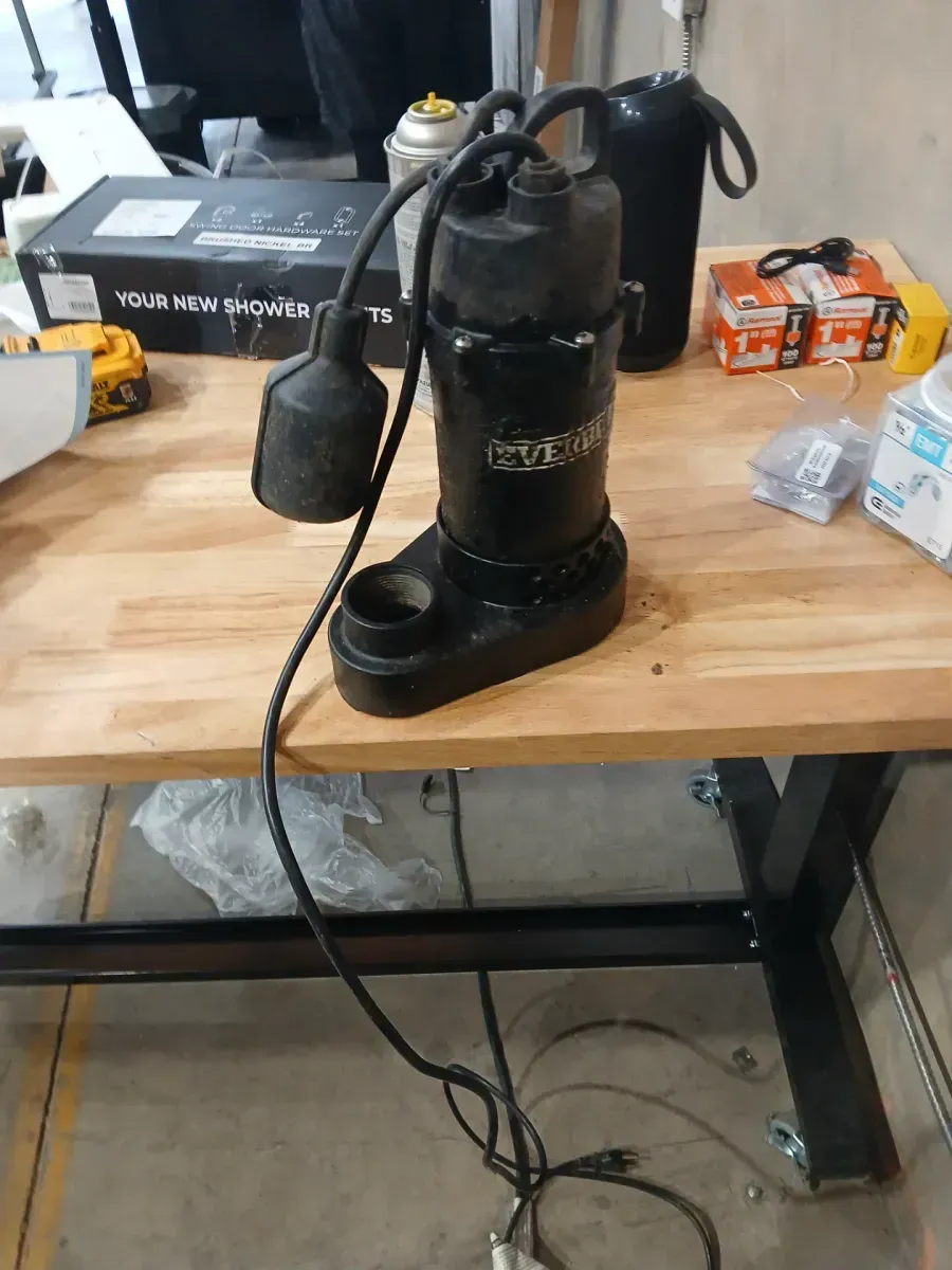 1/2 HP Aluminum Submersible Sump Pump Tether Switch - image 3