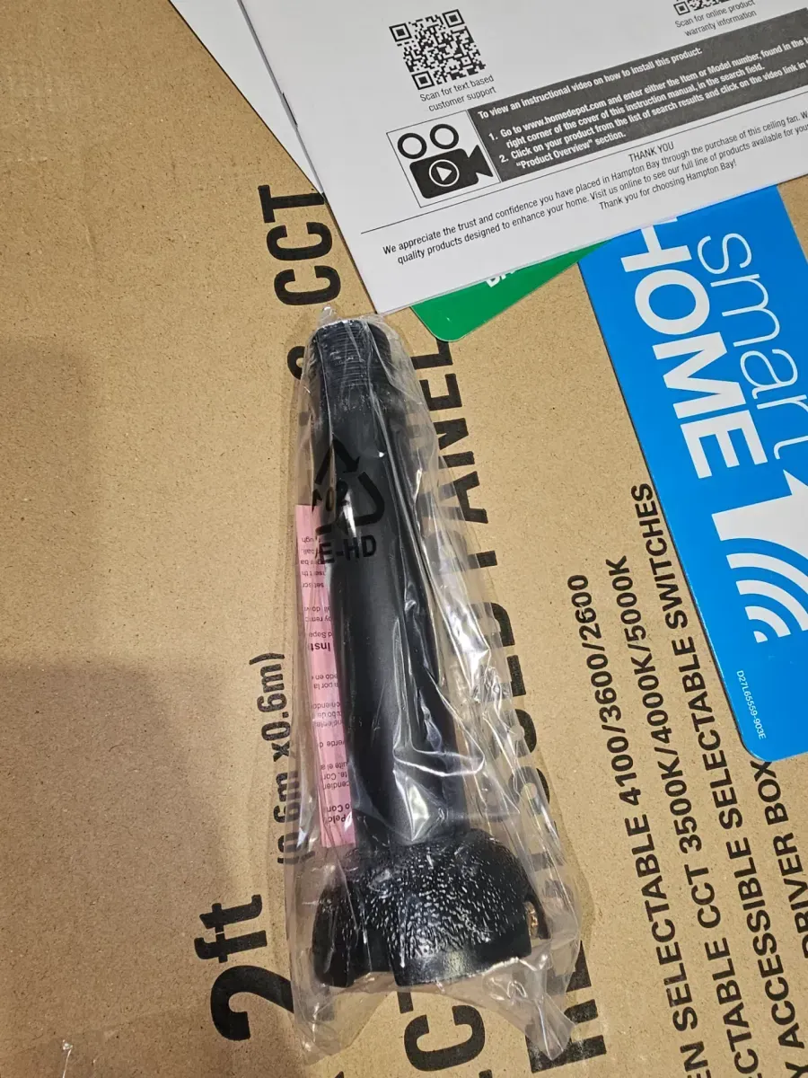 Hampton Bay Zandra II 52 in. Integrated LED CCT Matte Black Smart Ceiling Fan - image 4