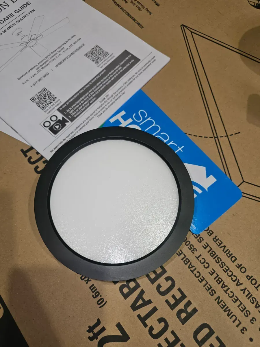 Hampton Bay Zandra II 52 in. Integrated LED CCT Matte Black Smart Ceiling Fan - image 7