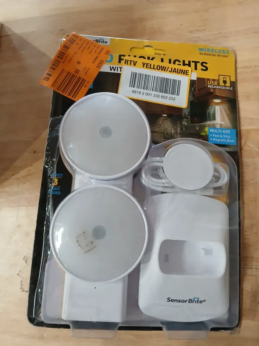 Battery Operated 4-Light Soft White Integrated LED Puck Light 4-Pack with Remote and Charging Dock - image 3