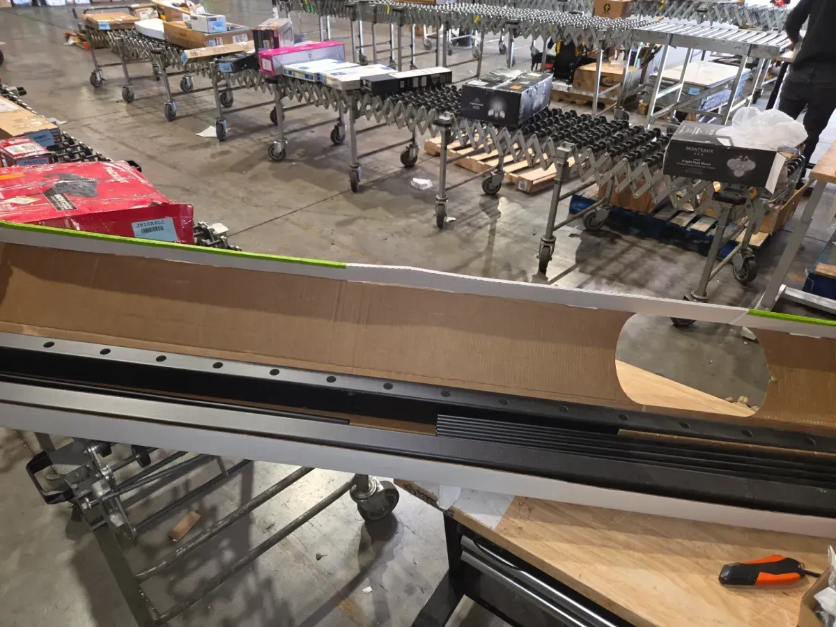 Enhance 6 ft. x 36 in. Charcoal Black Composite Rail with Black Round Aluminum Baluster Kit-Horizontal - image 2