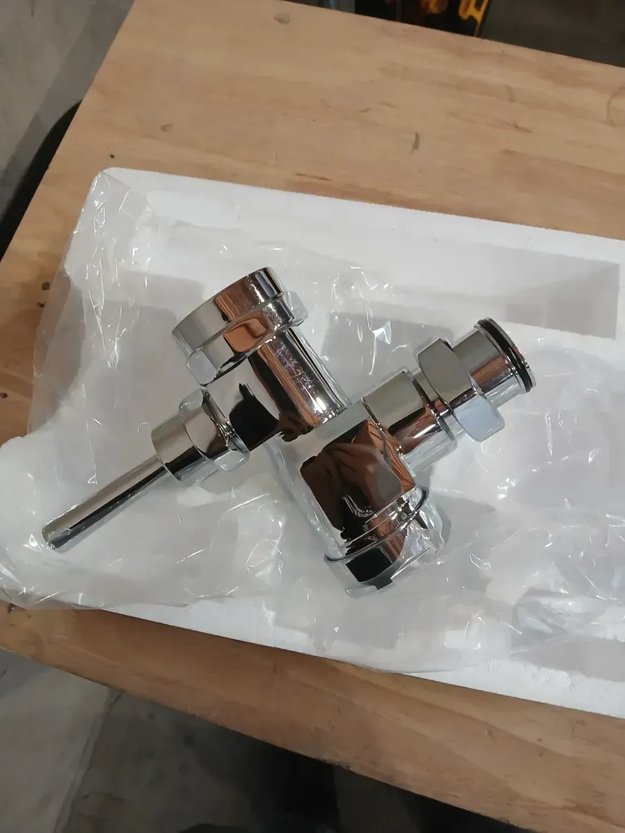 Manual 1.6 GPF Valve Only Retrofit Toilet Flush Valve in Polished Chrome - image 2