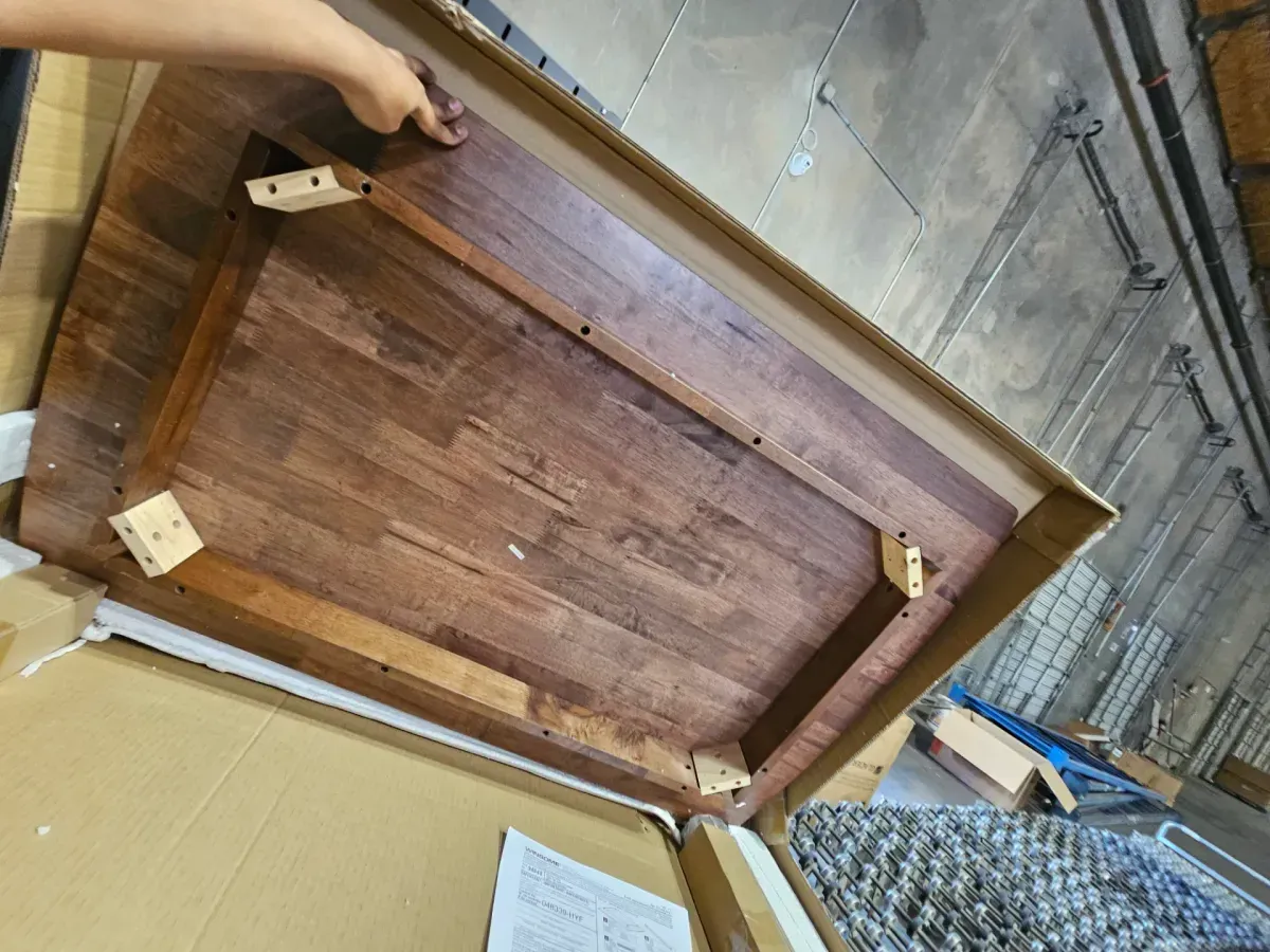 Shaye Walnut Dining Table - image 3