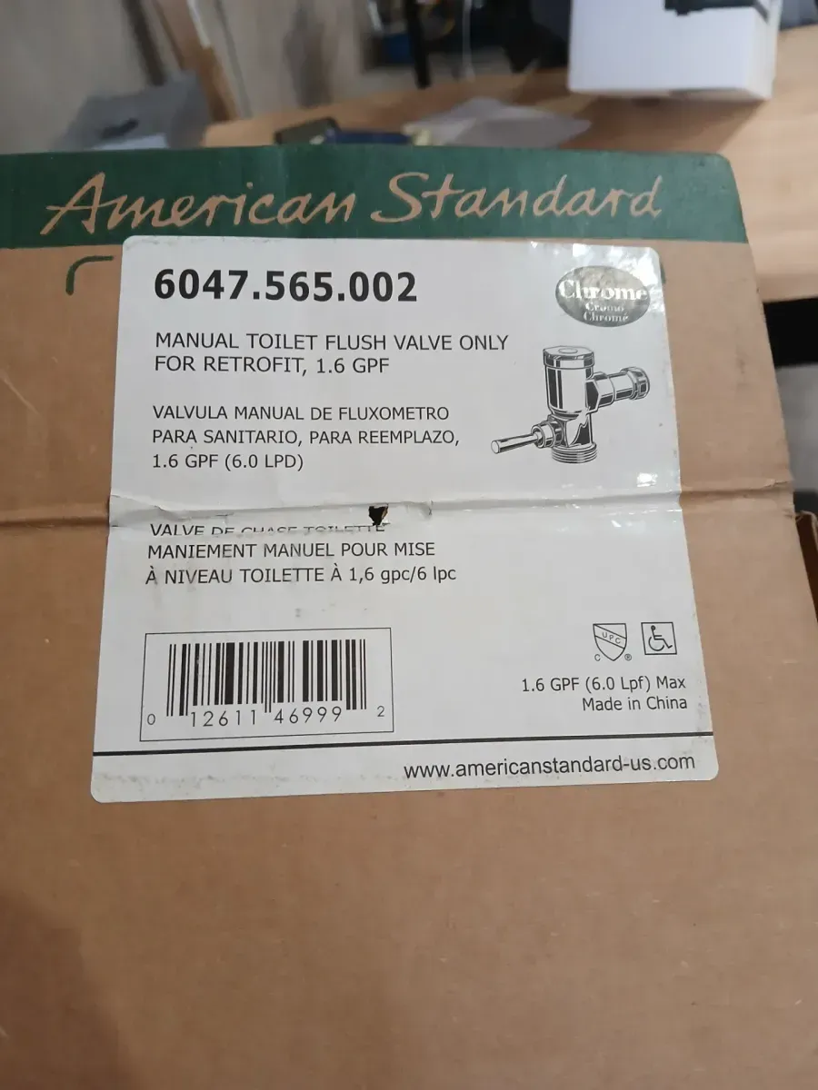 Manual 1.6 GPF Valve Only Retrofit Toilet Flush Valve in Polished Chrome - image 3