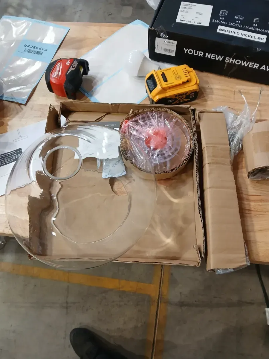 Jett 1-Light Satin Brass Shaded Pendant Light with Clear Glass - image 4