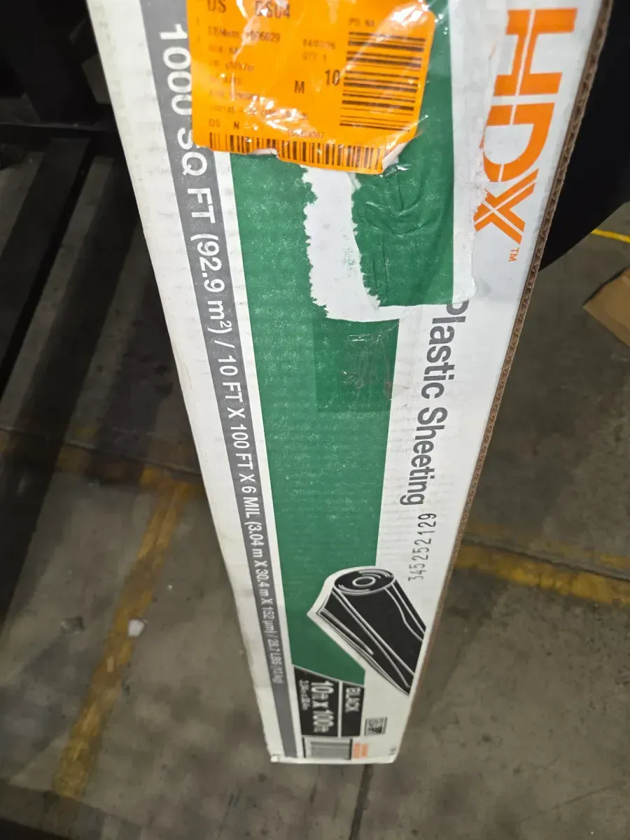 10 ft. x 100 ft. Black 6 mil Plastic Sheeting - image 3