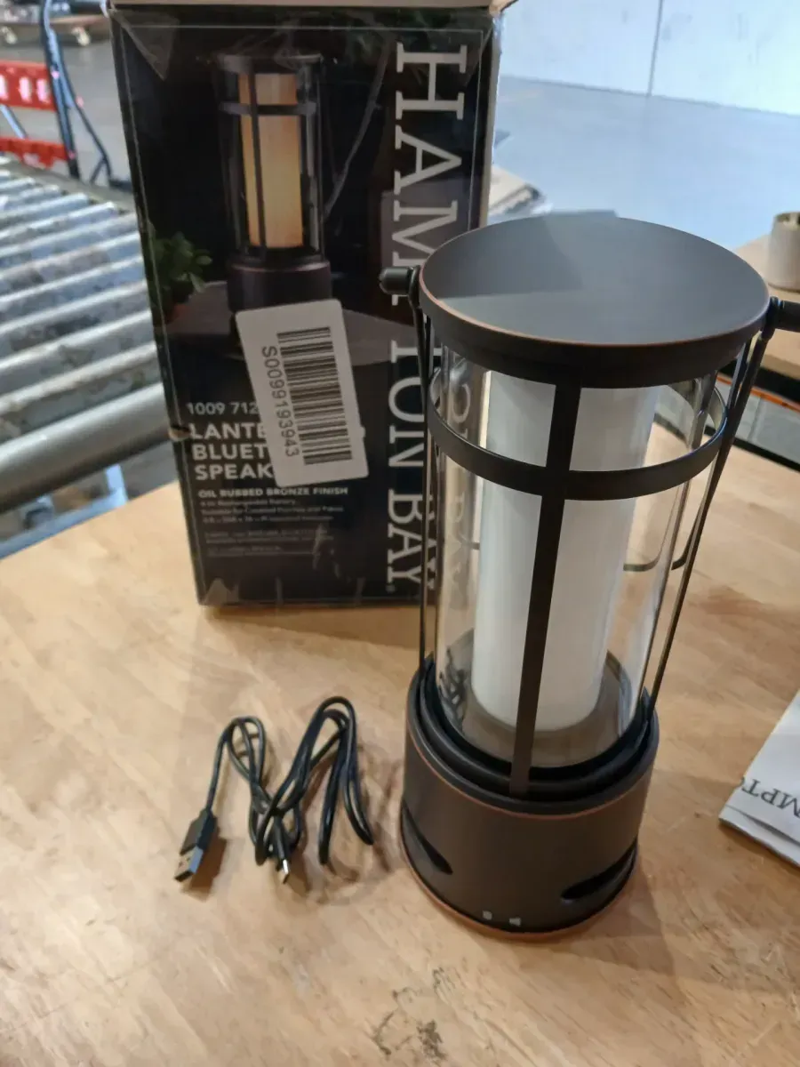 ***Not Working ***Oil-Rubbed Bronze Intergrated LED Outdoor Rechargeable Battery-Powered Camping Lantern with Bluetooth Speaker - image 4