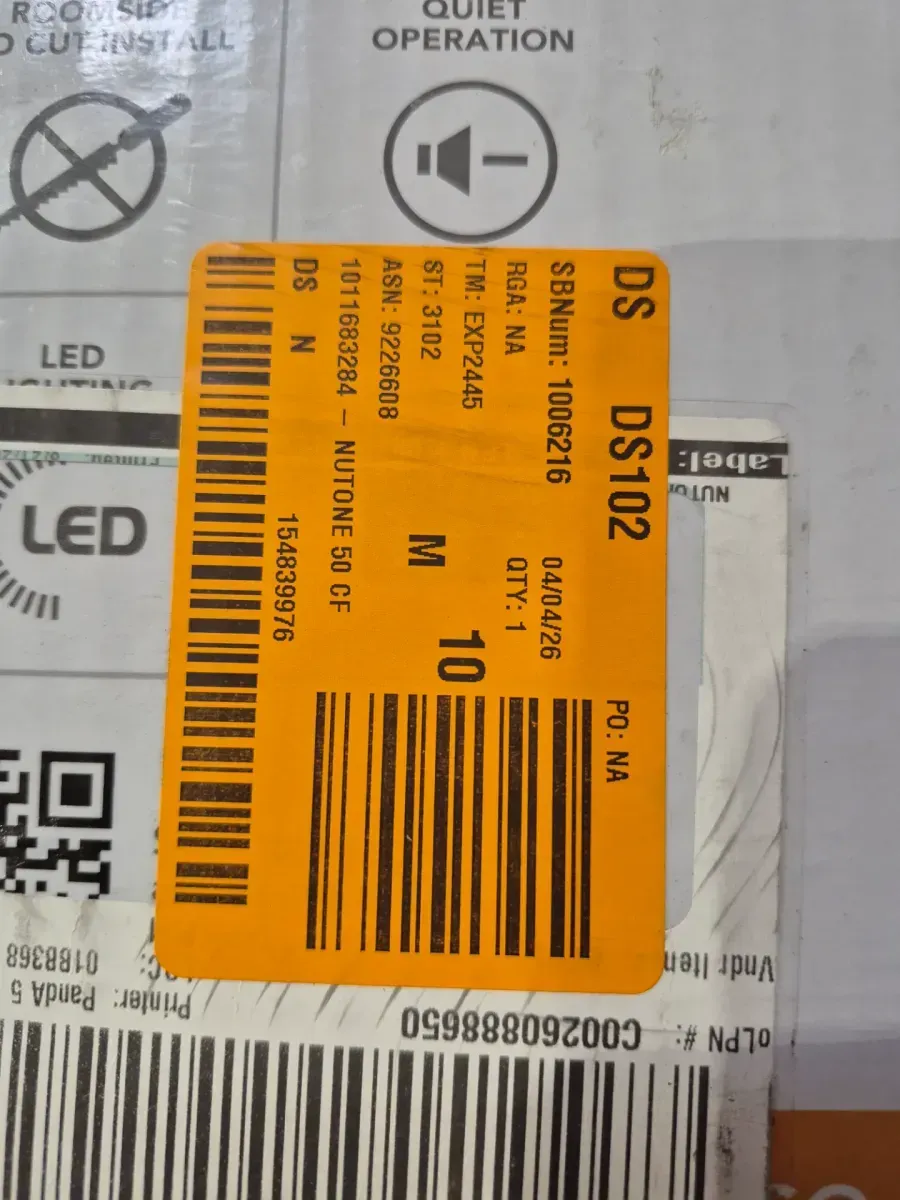 Broan-NuTone Roomside Series, White, 50 CFM, No Cut- Roomside Installation Bathroom Fan with Light, ENERGY STAR, Bathroom Exhaust Fan - image 3