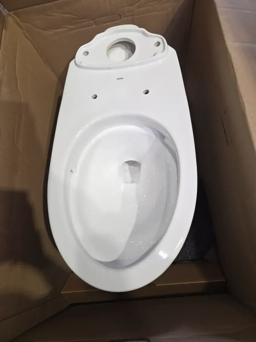 Drake Modern 12 in. Rough In Two-Piece 1.28 GPF Single Flush Elongated Toilet in Cotton White, SoftClose Seat Included - image 5