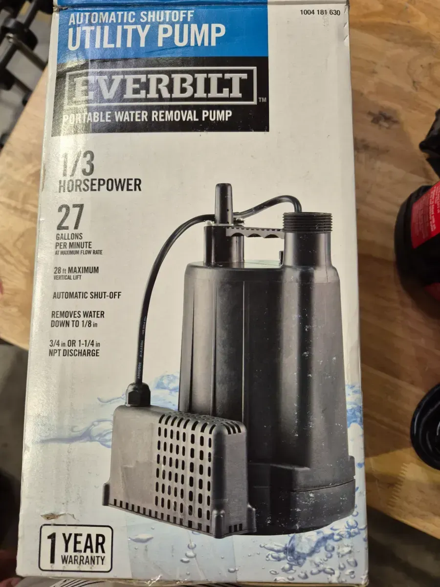 Everbilt 1/3 HP Automatic Utility Pump - image 4