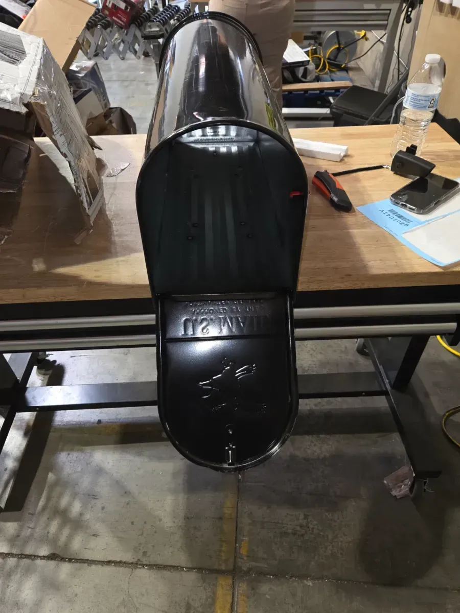 Architectural Mailboxes Elite Black, Large, Steel, Post Mount Mailbox - image 2